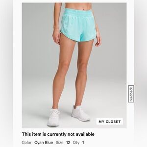 Size 12 good condition lululemon shorts